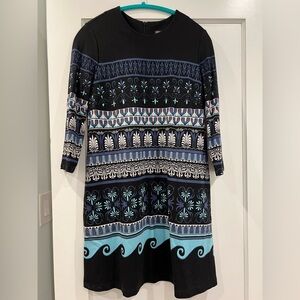 J. McLaughlin 3/4 Sleeve Kinsley Dress with pockets, size S (fits M)